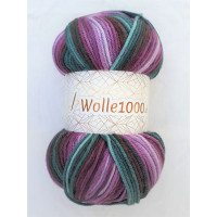 !NEU! Wolle1000 - Batik 200g - Farbe 41 flieder-petrol