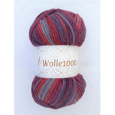 !NEU! Wolle1000 - Batik 200g - Farbe 42  bordo-grau