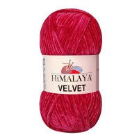 Farbe 90010 darkpink - Himalaya Velvet  100g - Chenille Garn