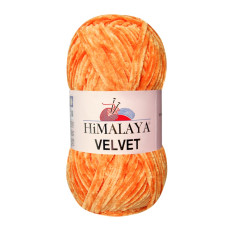 Farbe 90016 orange - Himalaya Velvet  100g - Chenille Garn