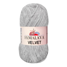 Farbe 90051 grau - Himalaya Velvet  100g - Chenille Garn