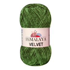 Farbe 90085 moosgrün - Himalaya Velvet  100g - Chenille Garn