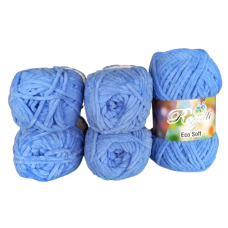 Rozetti ECO Soft / Chenille - 5er Pack - Blau - Sonderposten