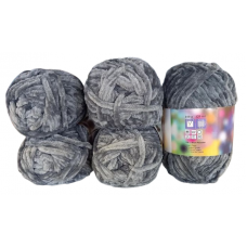 Rozetti ECO Soft / Chenille - 5er Pack - DUNKELGRAU - Sonderposten