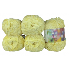 Rozetti ECO Soft / Chenille - 5er Pack - LEMON - Sonderposten