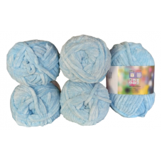 Rozetti ECO Soft / Chenille - 5er Pack - HELLBLAU - Sonderposten