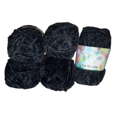Rozetti ECO Chenille - 5er Pack - Black / Schwarz - Sonderposten