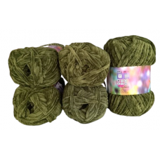 Rozetti ECO Soft / Chenille - 5er Pack - GRÜN - Sonderposten