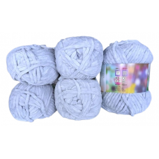 Rozetti ECO Soft / Chenille - 5er Pack - HELLGRAU - Sonderposten
