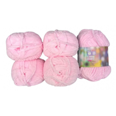 Rozetti ECO Soft / Chenille - 5er Pack - HELLROSA - Sonderposten