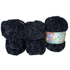 Rozetti ECO Chenille - 5er Pack - Night / Nachtschwarz - Sonderposten